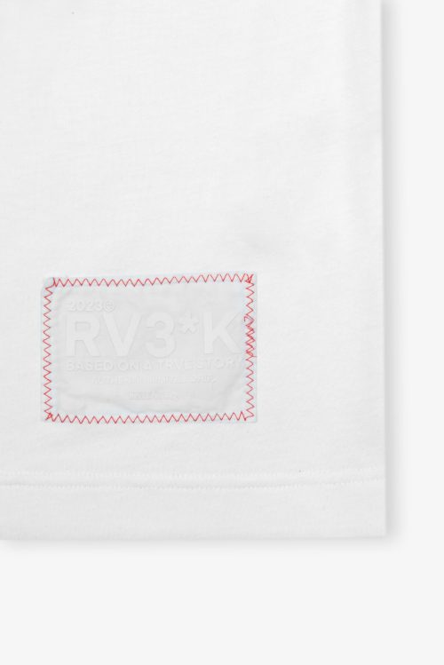 t-shirt bianco rosso particolare fronte 02